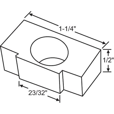 Strybuc Plastic Balance Plug White 900-11391